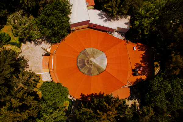Vista de servicio, drone de obra, arquitectónica